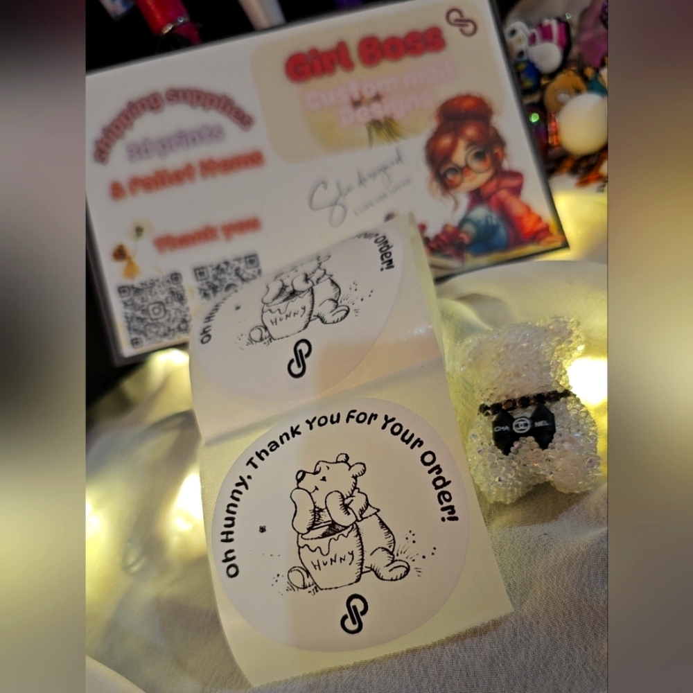 #8- 50 ct Pooh Stickers